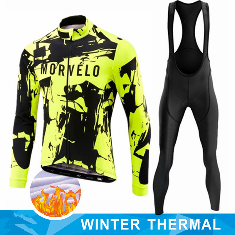 Cycling Gear Outfit - 모르벨로 겨울용 보온 플리스 긴팔 사이클링