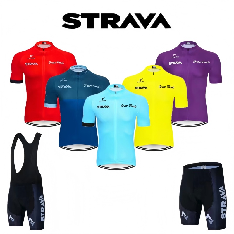 Cycling Gear Outfit - STRAVA 사이클링 세트 남성용 사이클링 의류