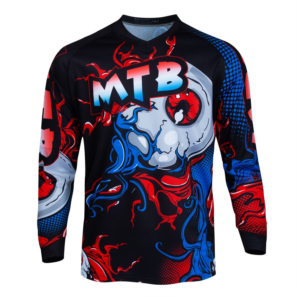 MTB 산악 자전거 긴팔 사이클링 저지 트렌디 프린트  - Cycling Gear Usa 리뷰 및 가격